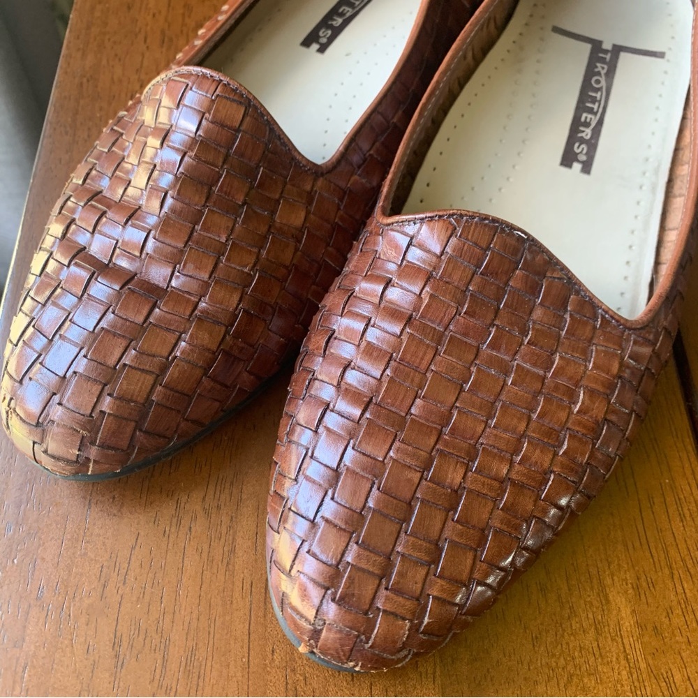 Trotters Liz Weave Leather Slip On Loafers- Women 8M